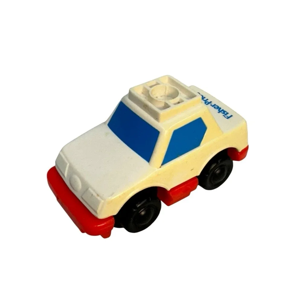 Vintage‎ FISHER PRICE Flip Track GEOTRAX 1992 Police Car
